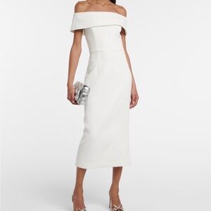 Rebecca Vallance Amore pebbled midi dress (US 2)